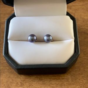 Sterling silver freshwater pearl earrings